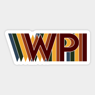 WPI Rainbow Sticker